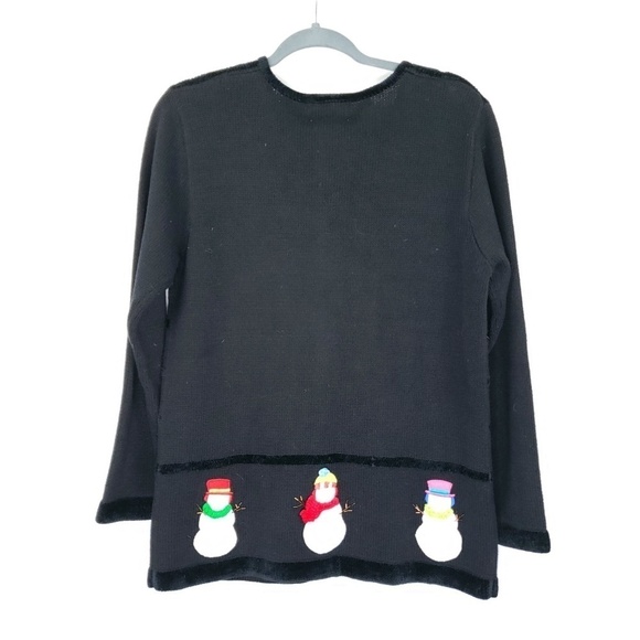 The quaker factory embroidered and bejeweled Christmas cardigan size small - Picture 2 of 7